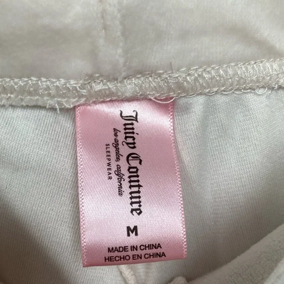 Juicy Couture Cream Velour Lounge Set - Picture 7 of 9